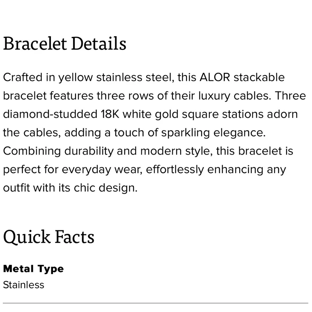 Alor Gold and Silver Bracelet - Picture 7 of 9